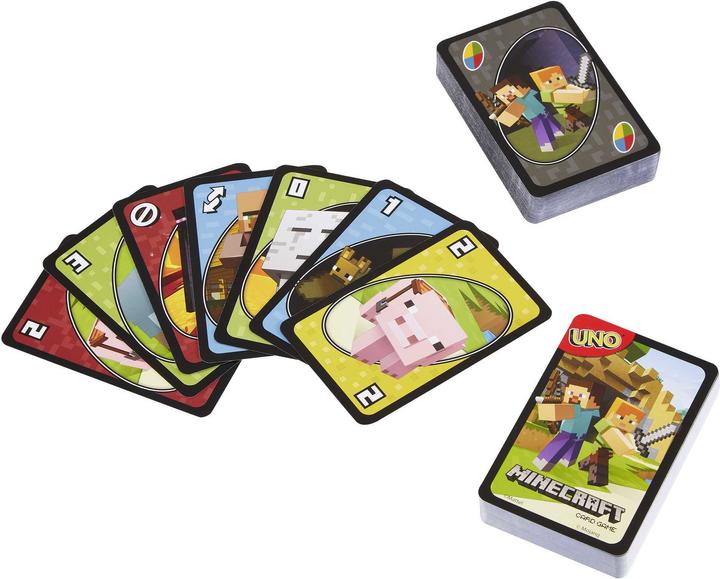 Produktbild Mattel Games Minecraft: UNO (Deutsch, Französisch, Italienisch, Englisch)