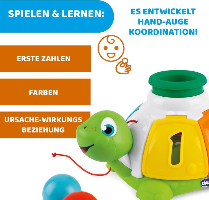 Produktbild Chicco Nachziehspielzeug Sortier-Schildkröte zum Ziehen
