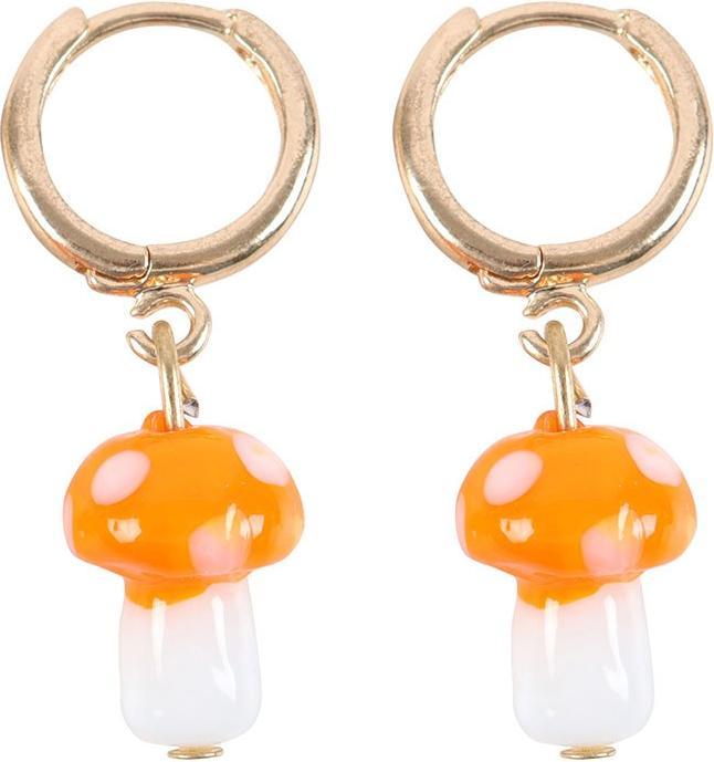 Actual product image Something Different Mushroom Dangle Earrings (Pack of 2) (100% synthetic material)