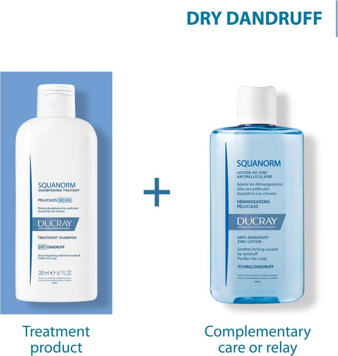 Immagine prodotto Ducray KELUAL SQUANORM Shampoo trockene Schuppen (200 ml, Shampoo liquido)