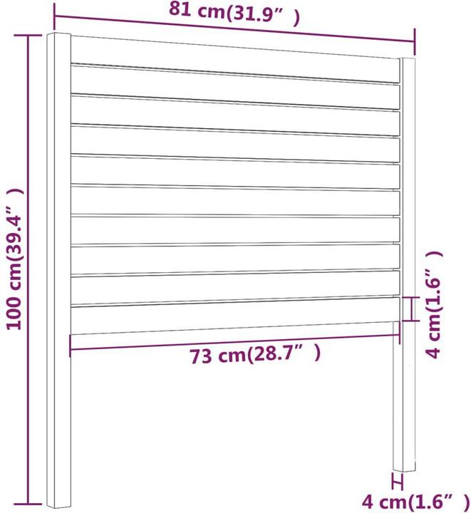 Immagine prodotto VidaXL Harriot (81 x 4 x 100 cm)