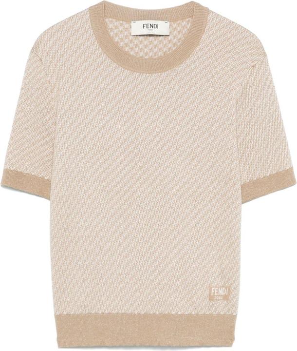 Actual product image Fendi T-shirts And Polos Brown (38)