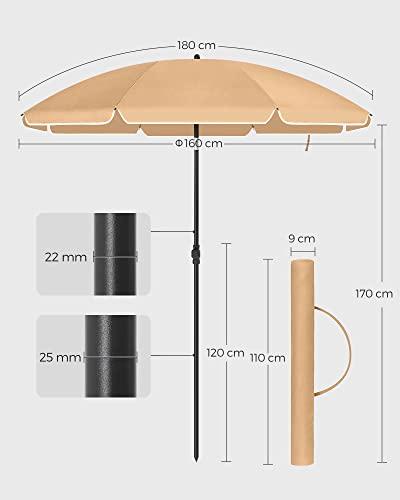 Produktbild Songmics Sonnenschirm UV-Schutz bis UPF 50+ (2.06 m)