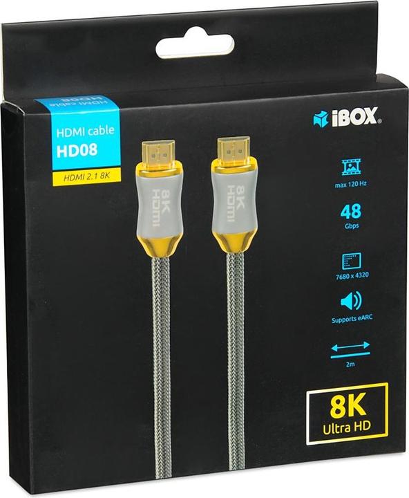 Image du produit iBox HDMI type A - HDMI type A (2 m, HDMI)