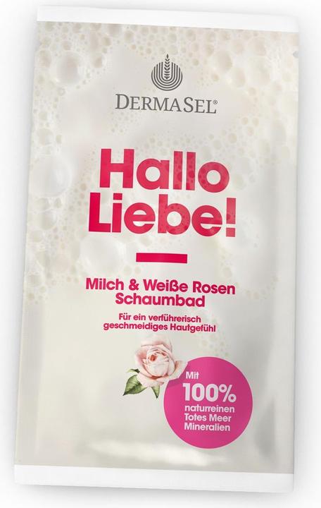 DermaSel Spa Milchschaumbad Hallo Liebe - Milch & Weisse Rosen (40 ml, Schaumbad)