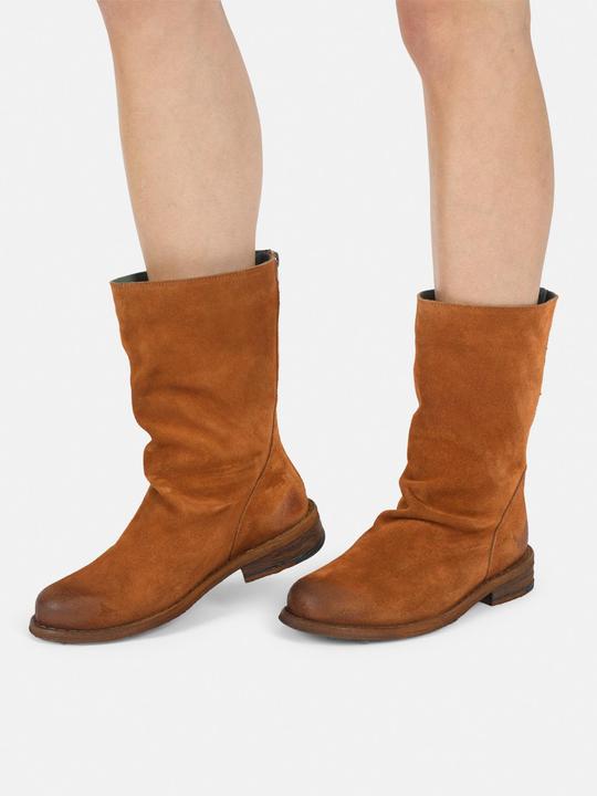 Actual product image Felmini GREDO W107 Wide Fit boot in suede, with a zip at the back for a secure fit. (36)