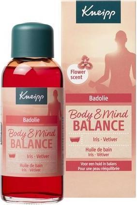 Actual product image Kneipp Body & Mind Balance Bath Oil Iris and Vetiver Gentle Floral Scent Vegan 100ml (100 ml, Bath oil)