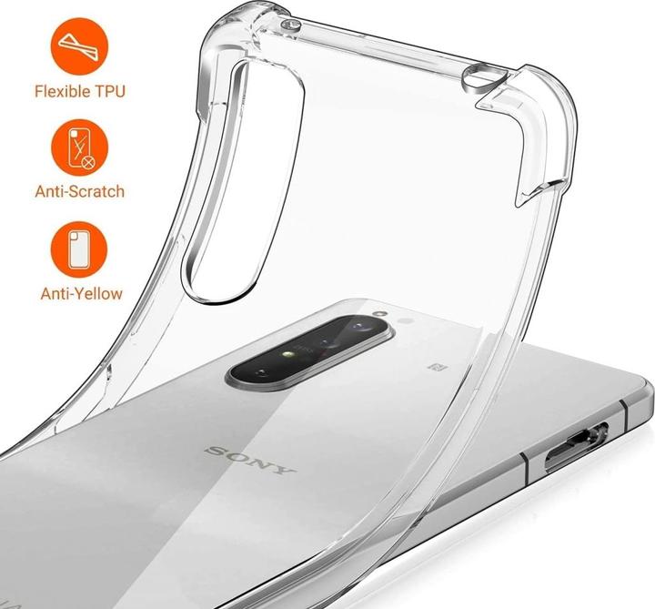 Produktbild Screenguard Sony Xperia 1 II Hülle Crystal Soft Airbag Bumper (Sony Xperia 1 II)