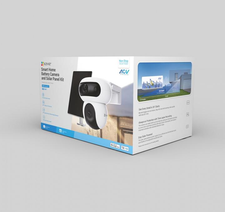 Actual product image EZVIZ HB90+8W Solarmodul (2880 x 1620 Pixels)