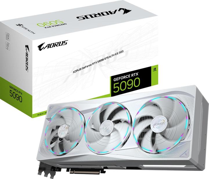 Produktbild Gigabyte AORUS GeForce RTX 5090 STEALTH ICE (32 GB)