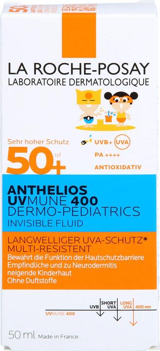 Immagine prodotto La Roche Posay Bambini Fluido Invisibile UVMune (Crema solare, SPF 50+, 50 ml, 73 g)