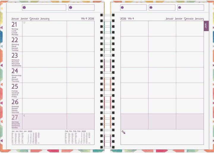 Image du produit Biella Agenda de la famille (14,5 x 20,5 cm, Allemand, Anglais, Italien, Français)