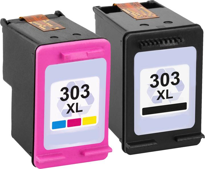 Image du produit Plutoos HP 303 XL HP 303 XL Cartouches XXL compatibles (CF, CL)