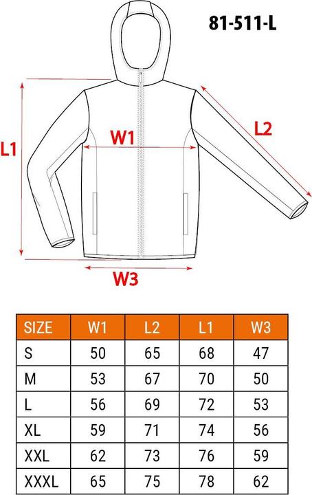 Nährwerte und Zutaten Neo Arbeitssweatshirt PREMIUM doppellagig Grösse L (L)