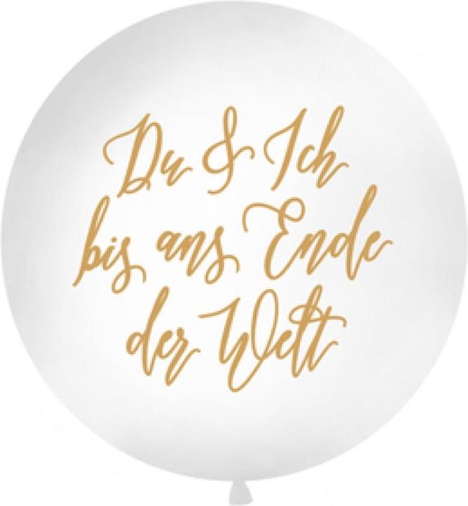 Produktbild Partydeco Riesenballon 'Du & Ich bis ans Ende der Welt' (1m) (1 x)