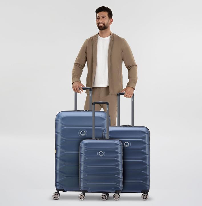 Produktbild Delsey Meteor 4 Rollen Kofferset 3-teilig mit Dehnfalte (221 l, XL (ab 115l))