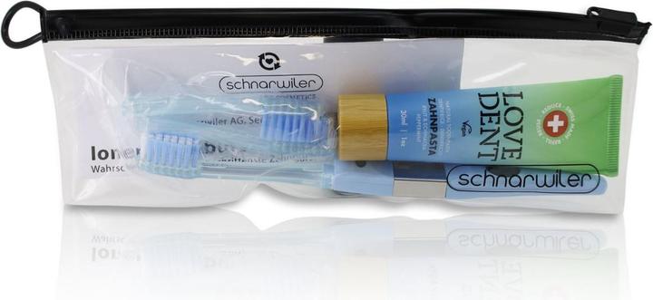 Schnarwiler Zahnbürste mit Ionen Technologie FEIN inkl. 30ml Zahnpasta und 2 Ersatzbürsten - assortierte Farben (30 ml)