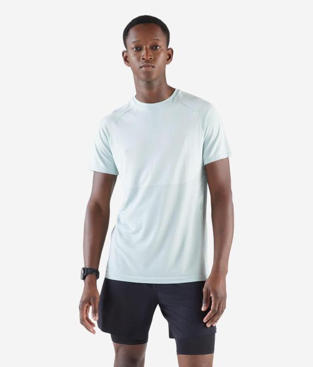 Image du produit Kiprun T-shirt de running sans couture homme - run 500 confort vert (XL)