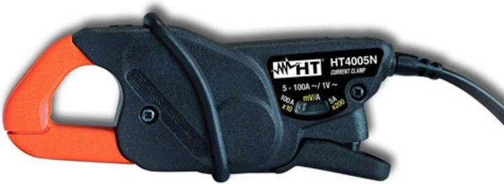 Produktbild HT Instruments Stromzangenadapter HT4005N Mini Stromwandler 0,005A 100A AC, mit 2 Messbereichen 5A, 1 St.