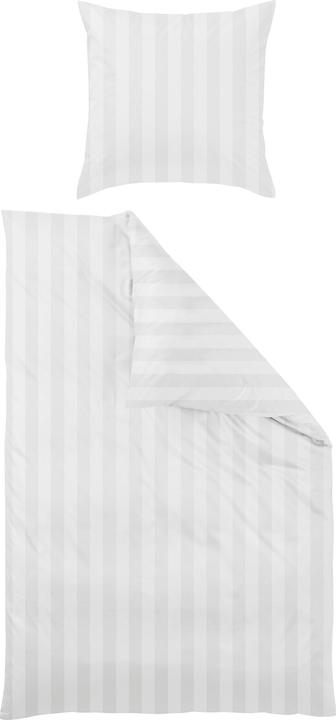 Actual product image Curt Bauer Damask bed linen Como white (Duvet cover, 135x200 cm (80x80 cm))