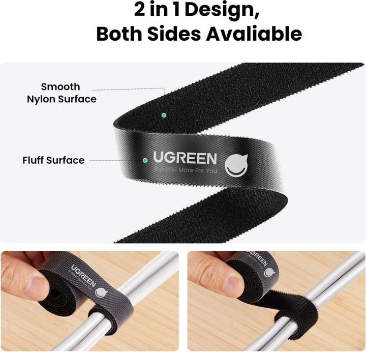 Image du produit Ugreen Collier de serrage Velcro (Serre-câbles velcro, 2000 mm, 1 pcs)