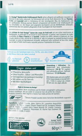 Actual product image Kneipp Badekristalle Erkältungszeit Nacht (Bath salts)