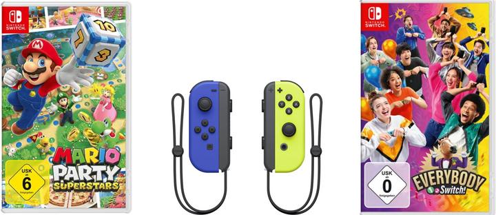 Actual product image Nintendo Party Bundle (Mario Party Superstars + Everybody 1-2-Switch + Joy-Con Set)