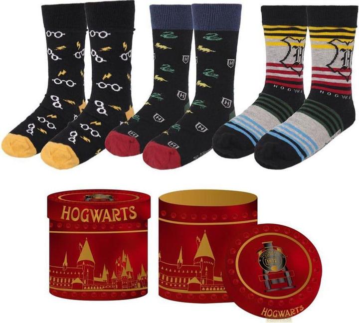 Cerda HARRY POTTER - Pack de 3 Paires de Chaussettes (Taille 36-43) (3er Pack, 36 - 43)