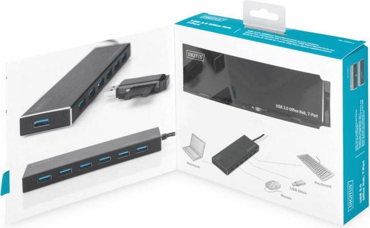 Productafbeelding Digitus DA-70241-1 (USB-A, 7 Havens)