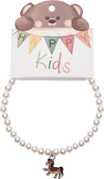 Immagine prodotto HCA Armband - "Happy Kids" - Perle, Pferd (15 cm)