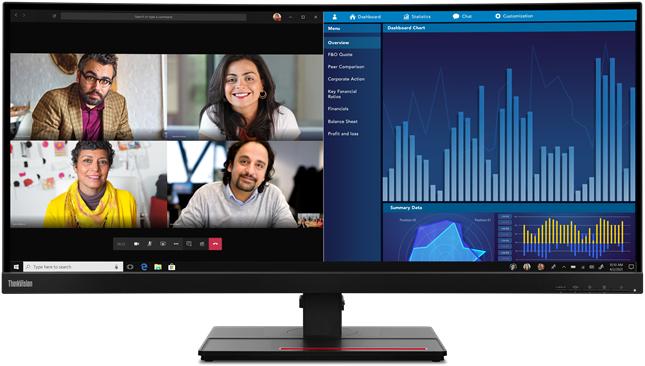 Actual product image Lenovo DUPLIKAT ThinkVision P34w-20 (3440 x 1440 pixels, 34.14")