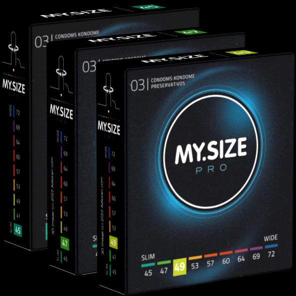 Produktbild My.Size PRO «Probierset XS» (45mm, 47mm, 49mm) 3 x 3 Kondome zum Anprobieren und Austesten (9 Stk.)