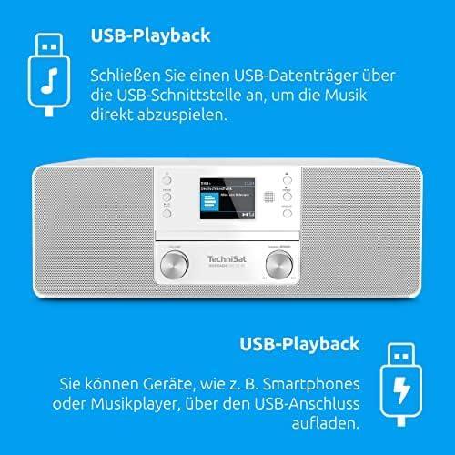 Immagine prodotto TechniSat DAB+ Radio DigitRadio 370 CD BT (DAB, VHF, Radio frequenza (RF), Bluetooth)