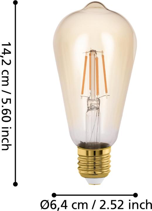 Actual product image EGLO Illuminant (E27, 4.90 W, 500 lm, 1 x, F)