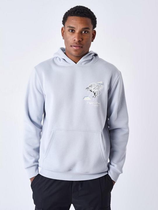 Project X Paris Kapuzen-Sweatshirt mit Pegasus-Wolkenmotiv