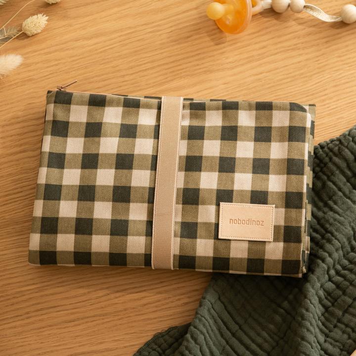 Produktbild Nobodinoz Wickelunterlage Hyde Park Green Checks