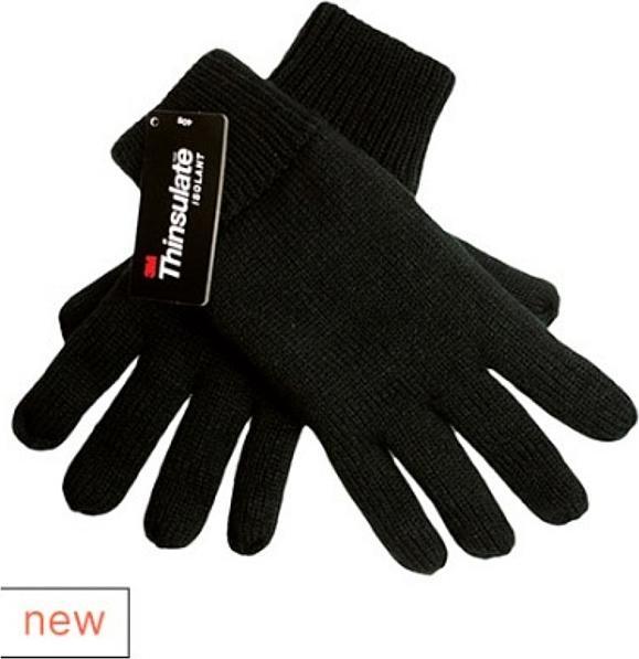Outdoor Spirit Handschuhe gestrickt schwarz (M, L)