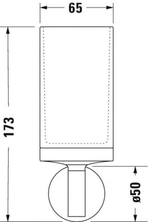 Produktbild Duravit Starck T Glashalter, Wandmontage, 009931