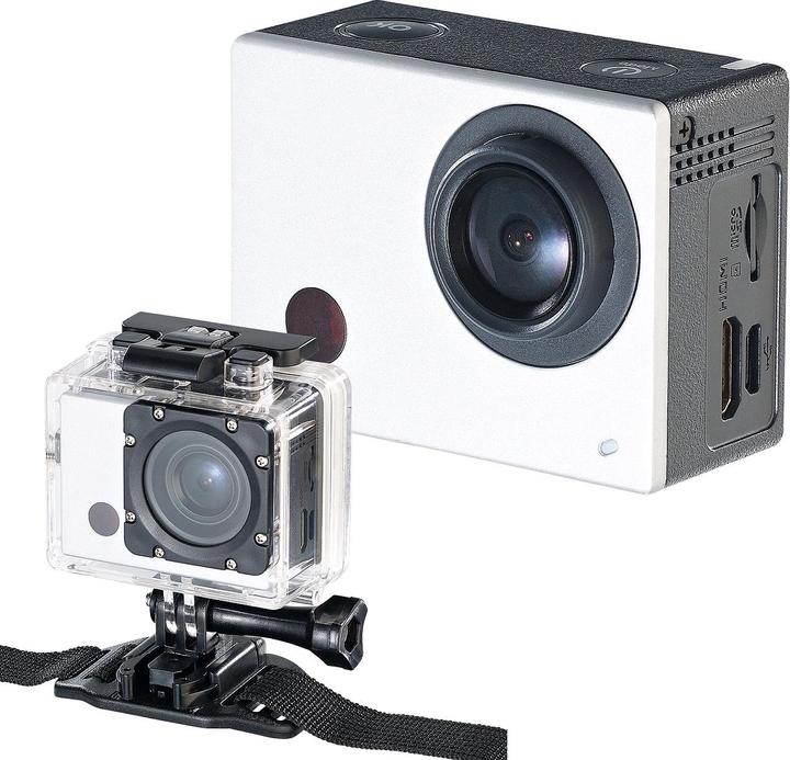Produktbild Somikon Full-HD-Action-Cam Farb-Display und Fernbedienung (30p, Full HD, WLAN)