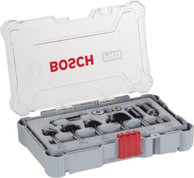 Produktbild Bosch Professional Zubehör 6-teiliges Rand- und Kantenfräser-Set, 6-mm-Schaft für Handfräsen