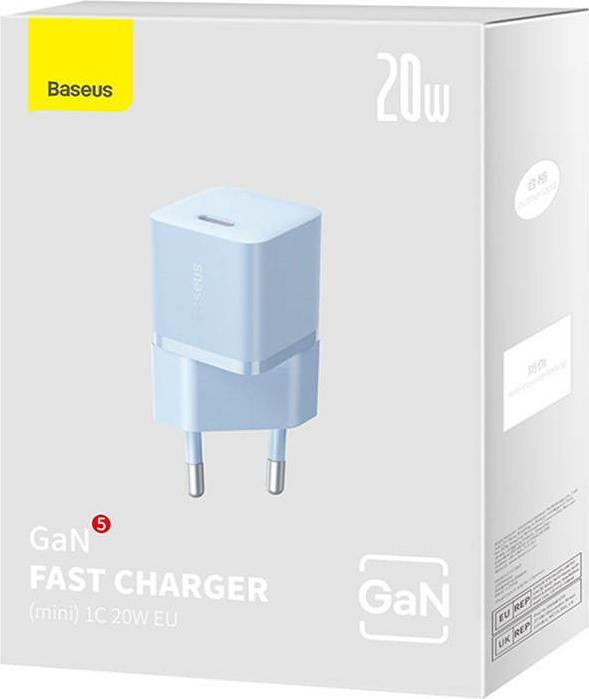 Immagine prodotto Baseus Mini caricatore da parete GaN5 20W (blu) (20 W)