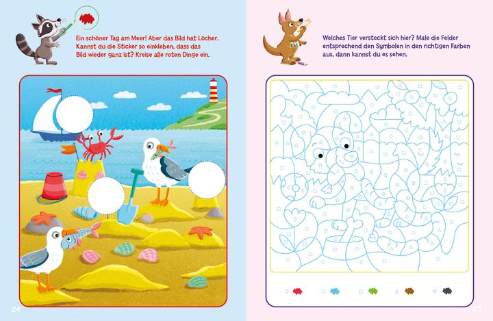 Produktbild Tessloff Sticker-Rätsel für Kindergarten-Kids. Farben und Formen (Deutsch, Christine Thau, 2022)