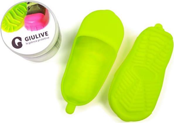 Actual product image Giulive Galosh shoe protector yellow Fluo