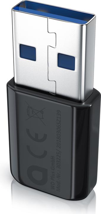Aplic WLAN USB Adapter, WIFI USB 3.0 Stick 1200 Mbit/s, 2,4 + 5 GHz, 802.11 ac/n/b/h/g, Windows 11 (USB)