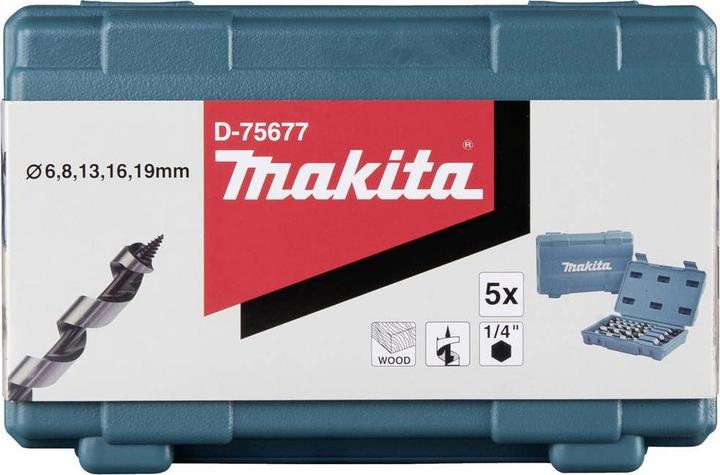 Actual product image Makita Serpentine drill set (8 mm, 16 mm, 13 mm, 6 mm, 19 mm)