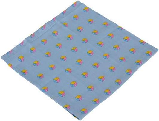 Produktbild Baby Plus Babyplus Moltontuch 5er Pack 37x37 ABC blau (37 cm, 37 cm)