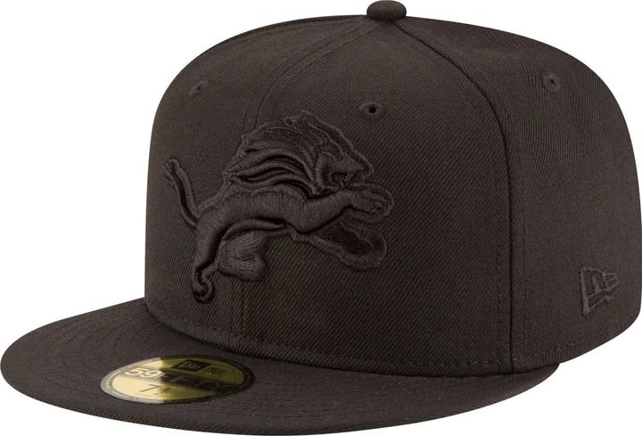 New Era 59Fifty Cap - NFL BLACK Detroit Lions - 6 7/8 (6 7/8)