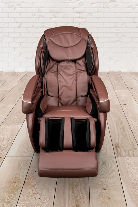 Actual product image PureHaven Massage chair kneading and tapping massage heating function Bluetooth USB voice control brown p