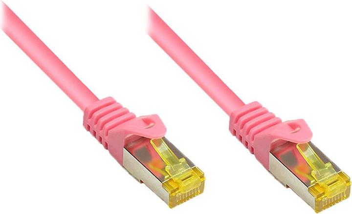 Produktbild Good Connections RJ45 Patchkabel mitCat.7 Rohkabel und Rastnasenschutz (RNS®), S/FTP, PiMF, halogenfrei, 600MHz, OFC (S/FTP, PiMF, CAT7, 0.15 m)