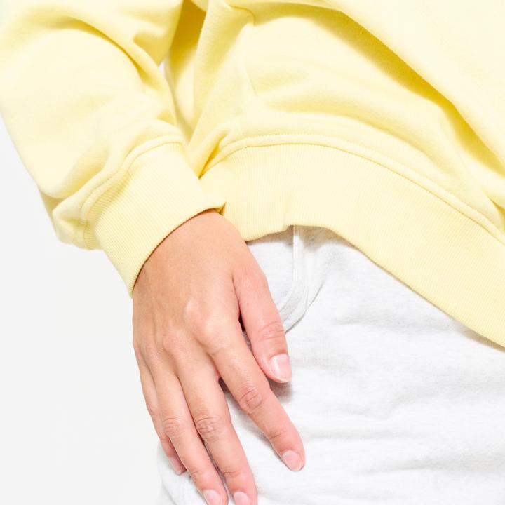 Image du produit Domyos Sweat de fitness en molleton femme, jaune (L)